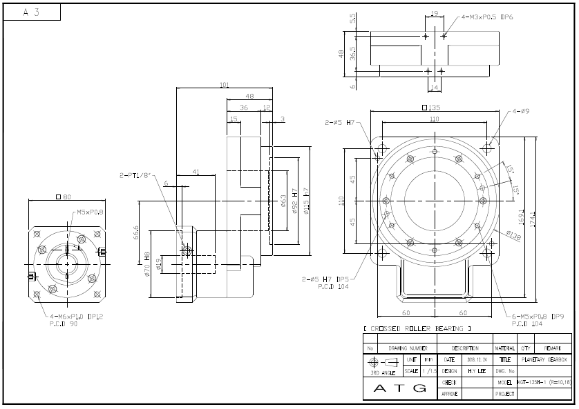 KGT-135H ½Ã¸®Áî 1´Ü °¨¼Ó±â ¿ÜÇüµµ.