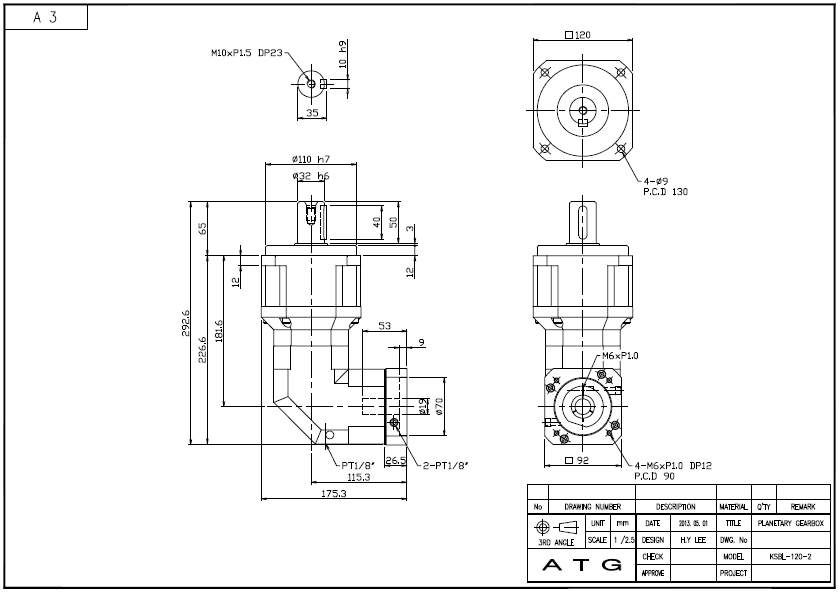 KSBL120 ½Ã¸®Áî 2´Ü °¨¼Ó±â ¿ÜÇüµµ.