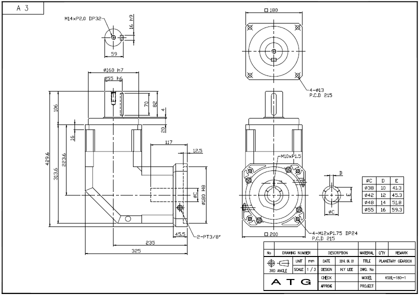 KSBL180 ½Ã¸®Áî 1´Ü °¨¼Ó±â ¿ÜÇüµµ.