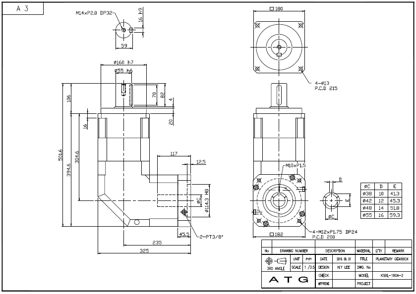KSBL180A ½Ã¸®Áî 2´Ü °¨¼Ó±â ¿ÜÇüµµ.