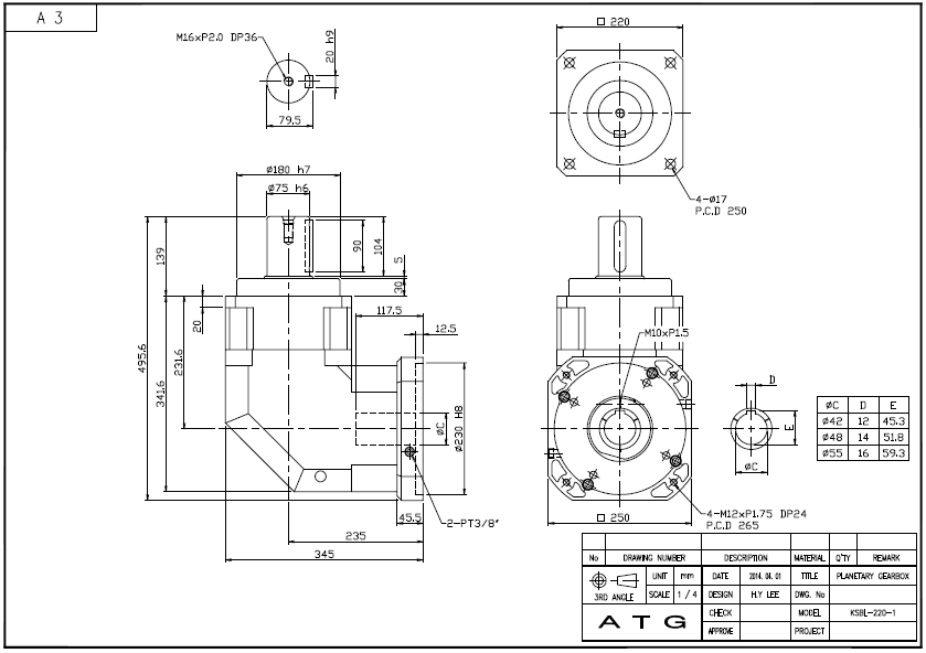 KSBL220 ½Ã¸®Áî 1´Ü °¨¼Ó±â ¿ÜÇüµµ.