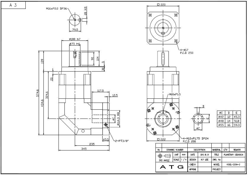 KSBL220A ½Ã¸®Áî 2´Ü °¨¼Ó±â ¿ÜÇüµµ.