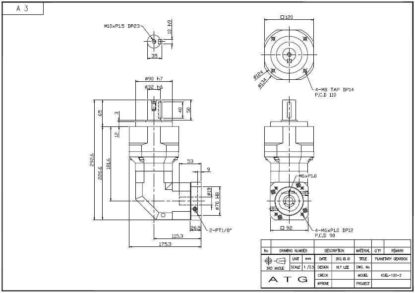 KSEL120 ½Ã¸®Áî 2´Ü °¨¼Ó±â ¿ÜÇüµµ.