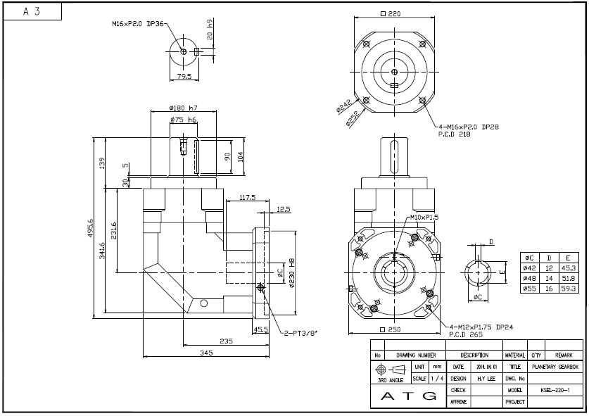 KSEL220 ½Ã¸®Áî 1´Ü °¨¼Ó±â ¿ÜÇüµµ.