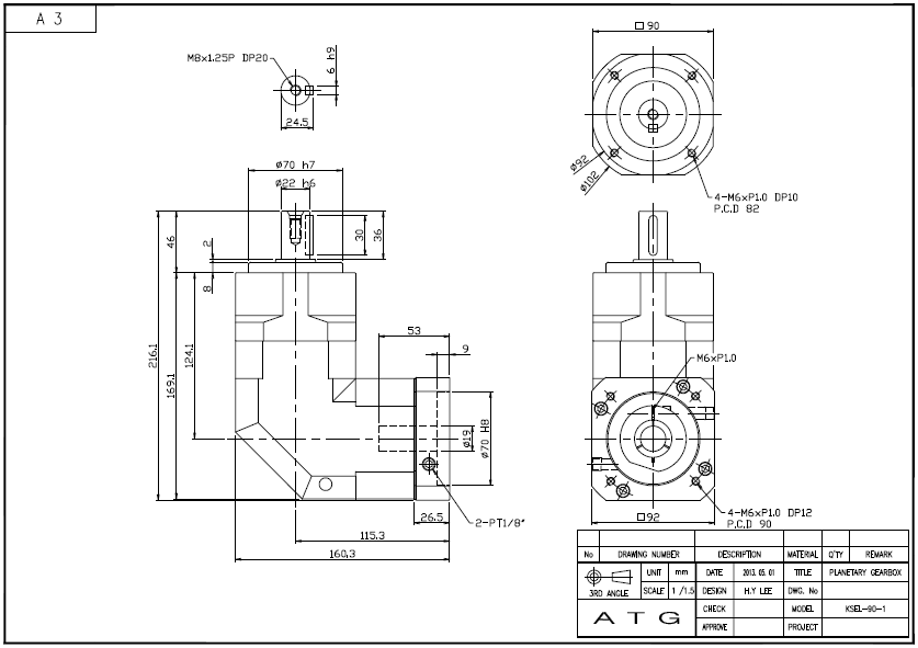 KSEL90 ½Ã¸®Áî 1´Ü °¨¼Ó±â ¿ÜÇüµµ.