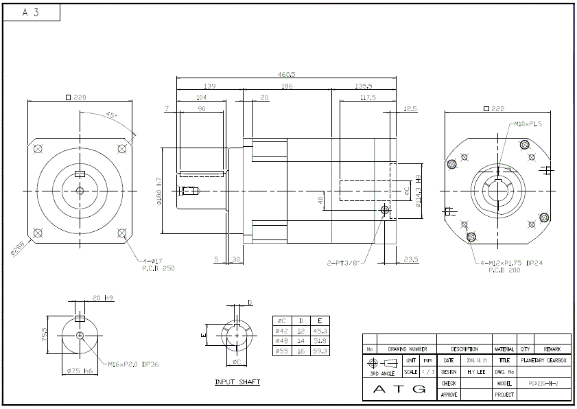 PGX220-H ½Ã¸®Áî 2´Ü °¨¼Ó±â ¿ÜÇüµµ.