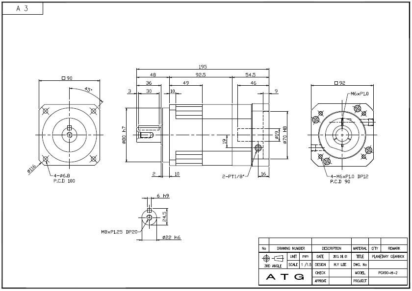 PGX90-H ½Ã¸®Áî 2´Ü °¨¼Ó±â ¿ÜÇüµµ.